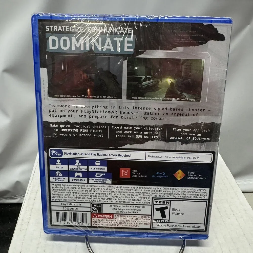 Firewall Zero Hour PSVR: Immersive Tactical VR Shooter Game Sony Playstation 4
